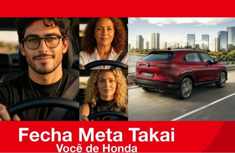 Honda Takai realiza Feirão Fecha Meta neste sábado com bônus de até R$ 14 mil e condições especiais