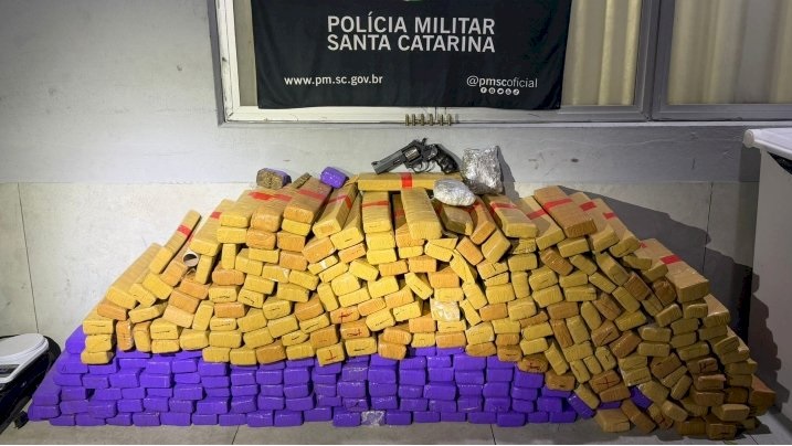Policia Militar de Santa Catarina apreende mais de uma tonelada de maconha