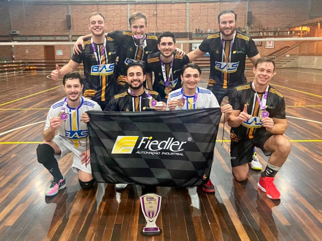 Fiedler conquista a 2ª etapa do Voleibol Masculino dos Jogos Entre Empresas
