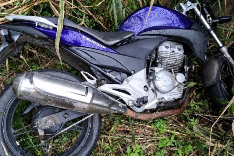 Moto furtada é encontrada horas depois em Indaial