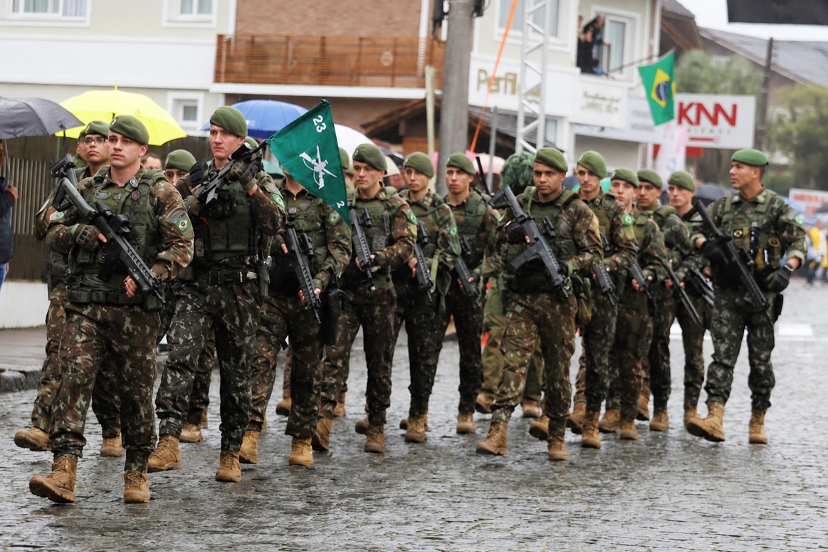 23º BI confirma participação no Desfile Cívico de 07 de Setembro em Pomerode