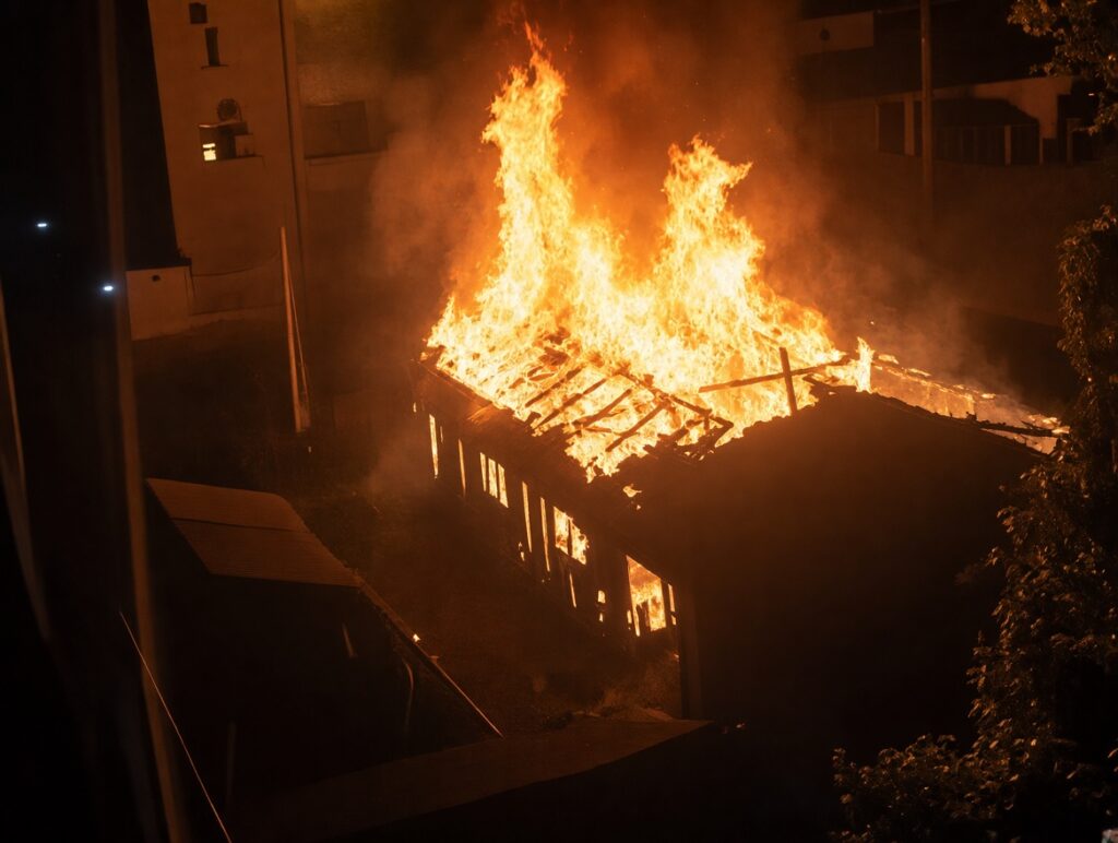 Incêndio destrói residência e mobiliza campanha de doações em Pomerode