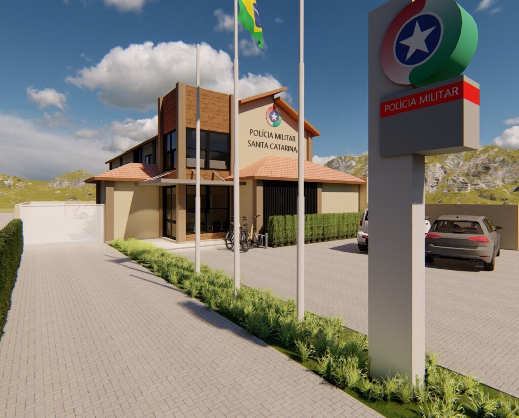 Obras da nova sede da Polícia Militar de Pomerode serão retomadas
