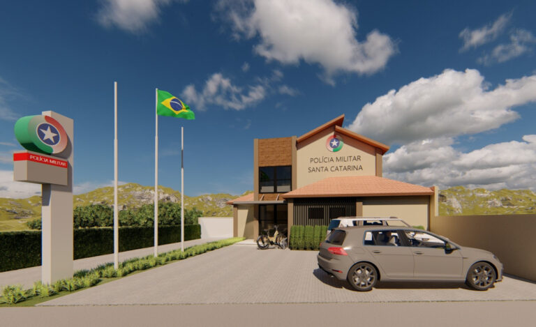 Obras da nova sede da Polícia Militar de Pomerode serão retomadas