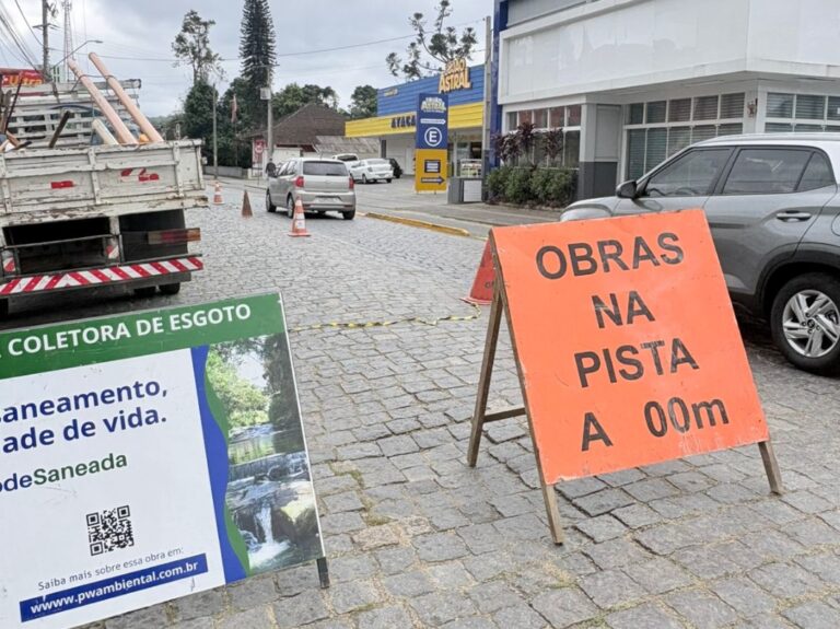 Pomerwasser prossegue com serviços na região central de Pomerode nesta semana