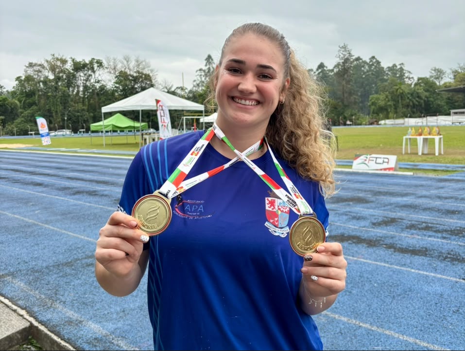 Atletismo de Pomerode conquista mais medalhas na Olesc em Timbó