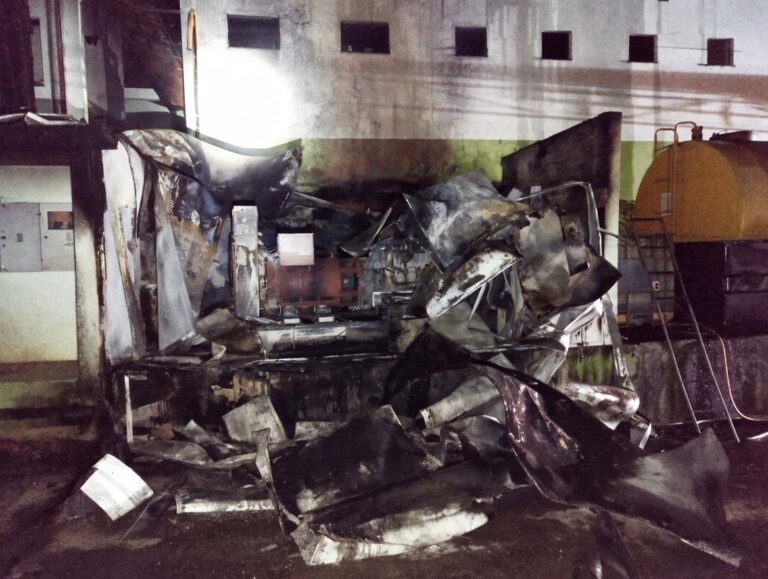 Incêndio atinge gerador de energia em empresa de Rio dos Cedros
